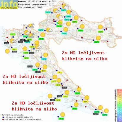 Trenutno vreme Hrvaška