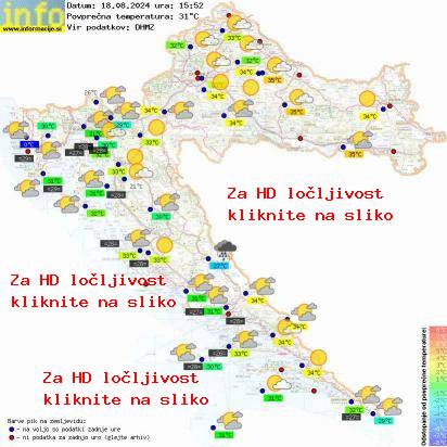 Trenutno vreme Hrvaška