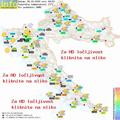 Trenutno vreme Hrvaška