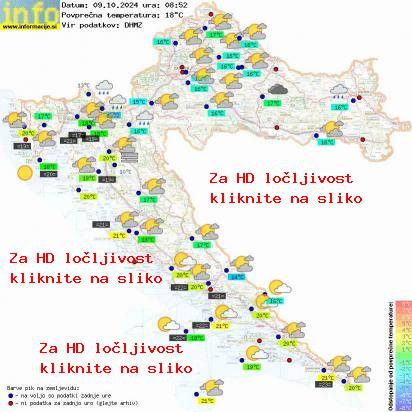 Trenutno vreme Hrvaška