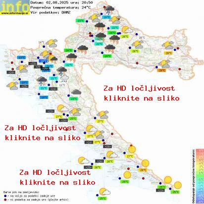 Trenutno vreme Hrvaška