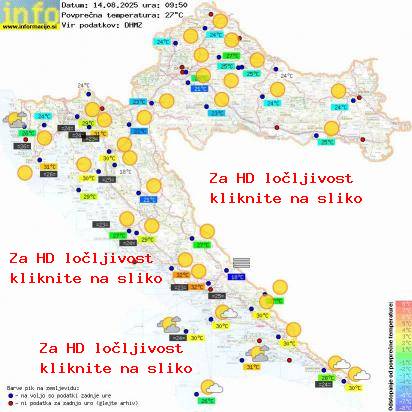 Trenutno vreme Hrvaška