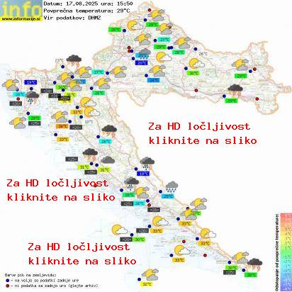 Trenutno vreme Hrvaška