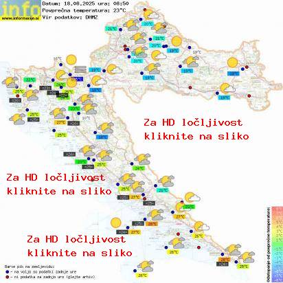 Trenutno vreme Hrvaška