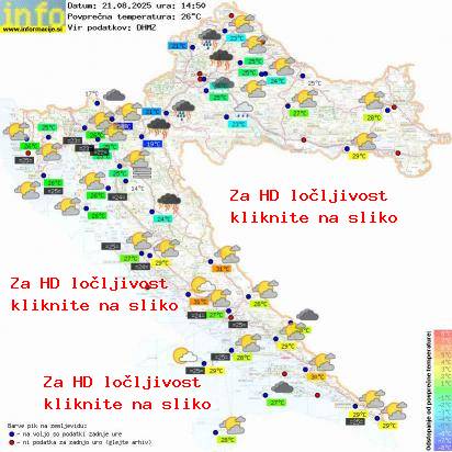 Trenutno vreme Hrvaška