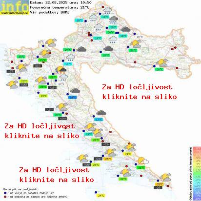 Trenutno vreme Hrvaška