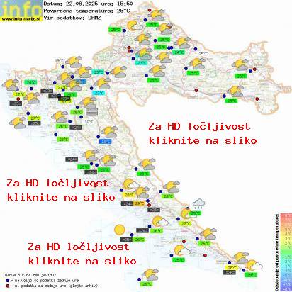 Trenutno vreme Hrvaška