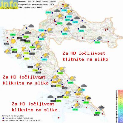Trenutno vreme Hrvaška