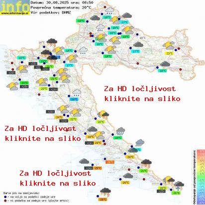 Trenutno vreme Hrvaška