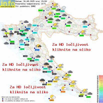 Trenutno vreme Hrvaška