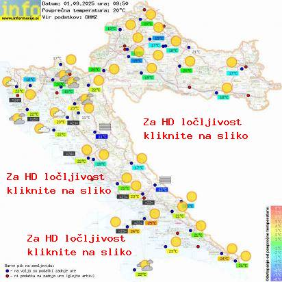 Trenutno vreme Hrvaška