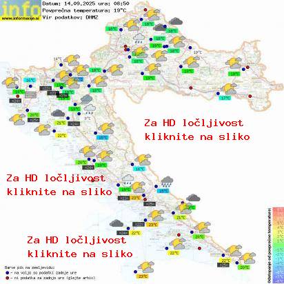 Trenutno vreme Hrvaška