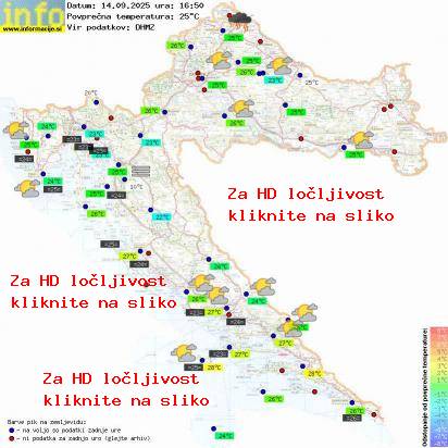 Trenutno vreme Hrvaška