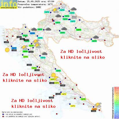 Trenutno vreme Hrvaška