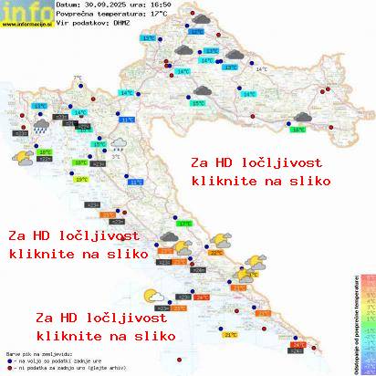 Trenutno vreme Hrvaška