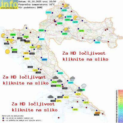Trenutno vreme Hrvaška