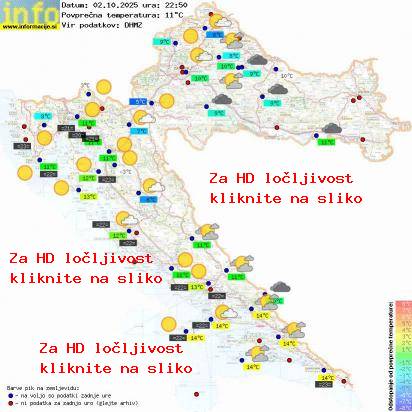 Trenutno vreme Hrvaška