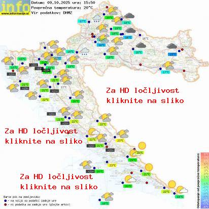 Trenutno vreme Hrvaška