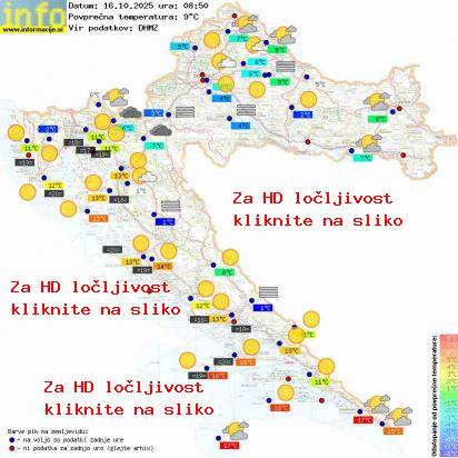 Trenutno vreme Hrvaška