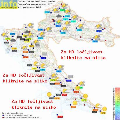 Trenutno vreme Hrvaška