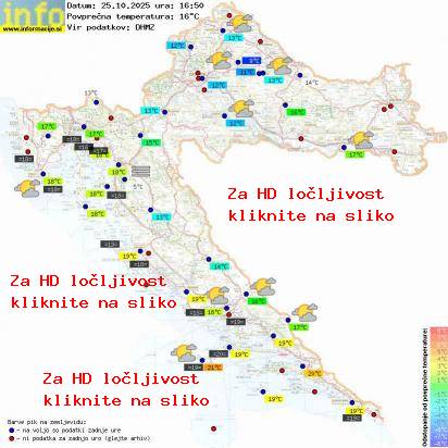 Trenutno vreme Hrvaška