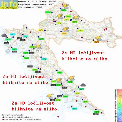 Trenutno vreme Hrvaška