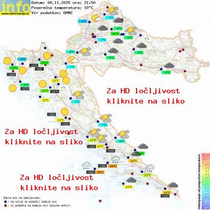 Trenutno vreme Hrvaška