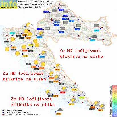 Trenutno vreme Hrvaška