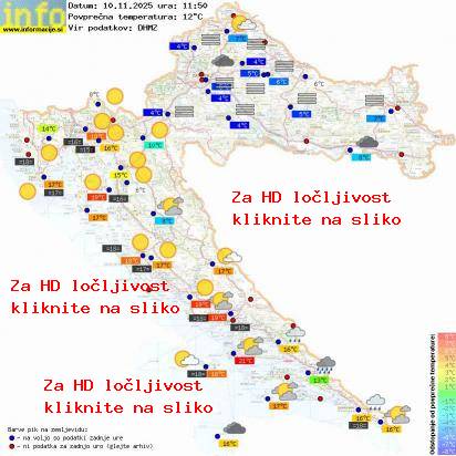 Trenutno vreme Hrvaška