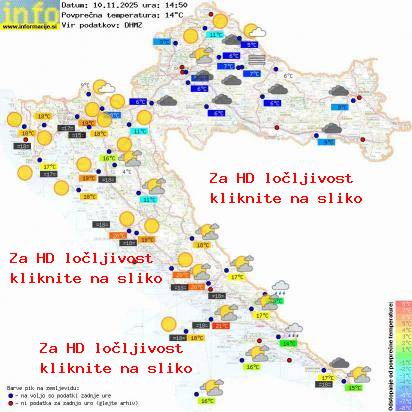 Trenutno vreme Hrvaška