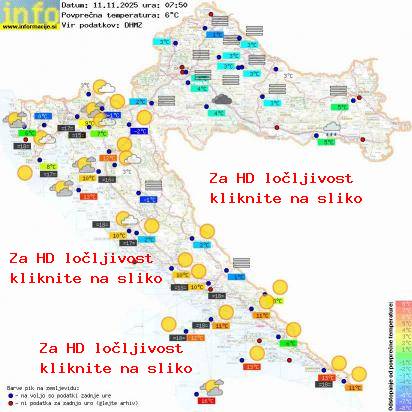 Trenutno vreme Hrvaška