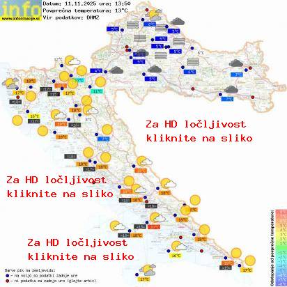 Trenutno vreme Hrvaška