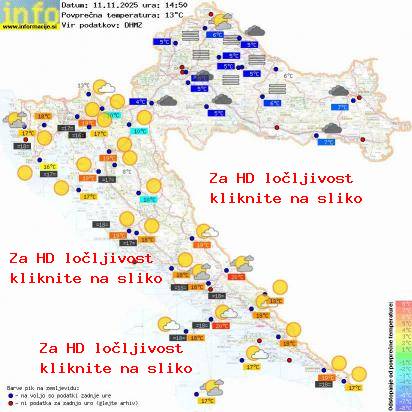 Trenutno vreme Hrvaška