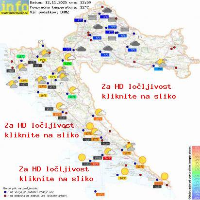 Trenutno vreme Hrvaška