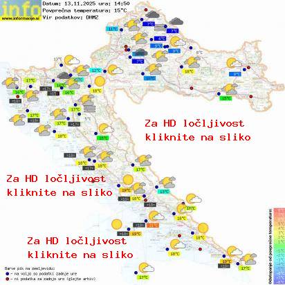 Trenutno vreme Hrvaška