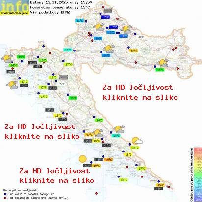 Trenutno vreme Hrvaška