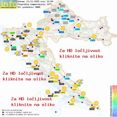 Trenutno vreme Hrvaška