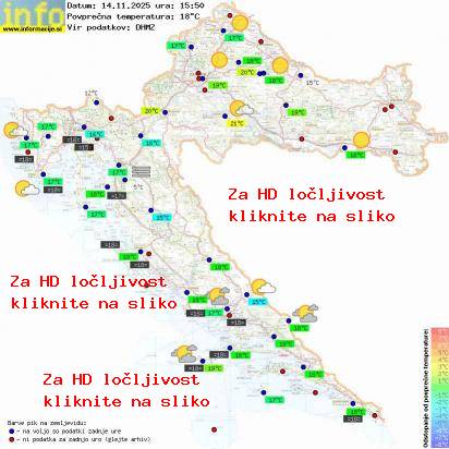 Trenutno vreme Hrvaška