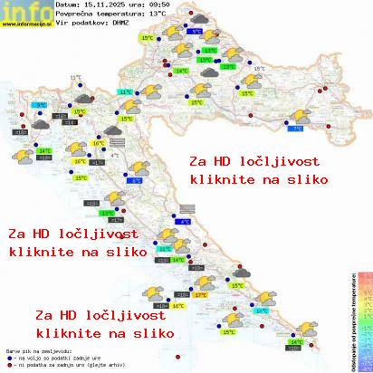 Trenutno vreme Hrvaška