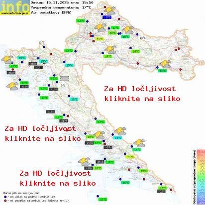 Trenutno vreme Hrvaška