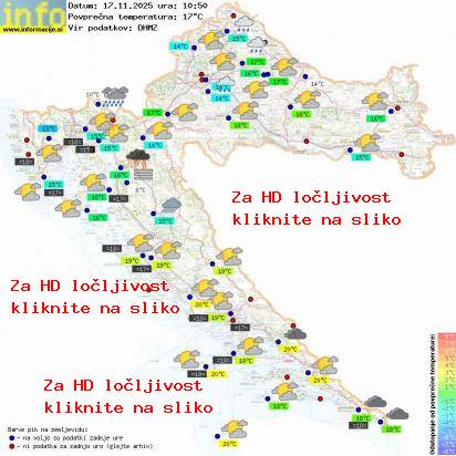 Trenutno vreme Hrvaška