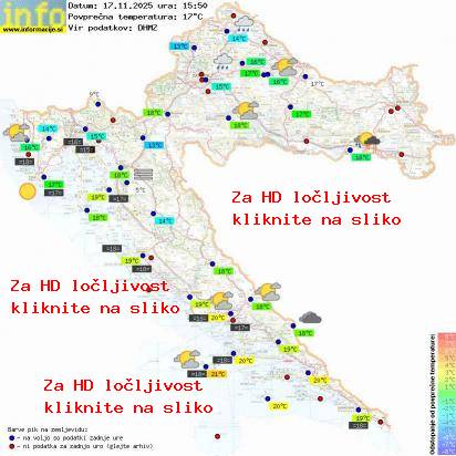 Trenutno vreme Hrvaška