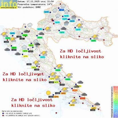 Trenutno vreme Hrvaška