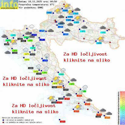 Trenutno vreme Hrvaška