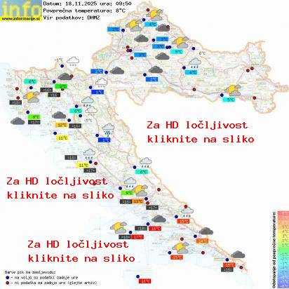 Trenutno vreme Hrvaška