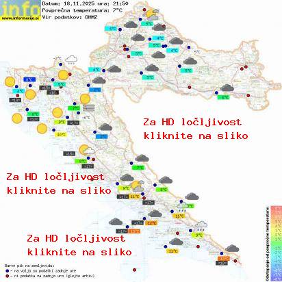 Trenutno vreme Hrvaška