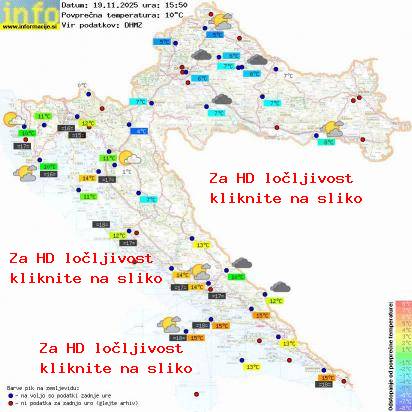 Trenutno vreme Hrvaška