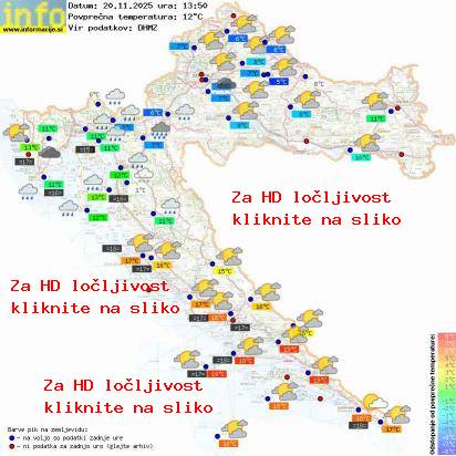 Trenutno vreme Hrvaška
