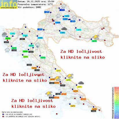 Trenutno vreme Hrvaška