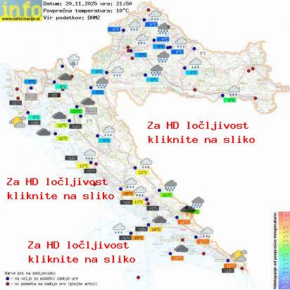 Trenutno vreme Hrvaška